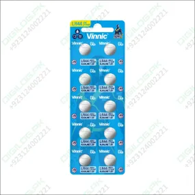 1 piece Vinnic Alkaline Button Cell Battery LR44 In Pakistan