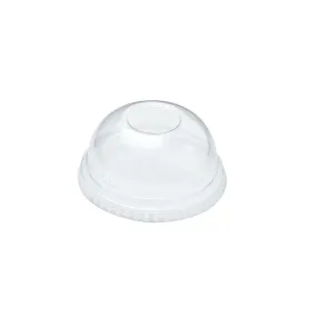 10oz Clear PET Domed Lids With Hole