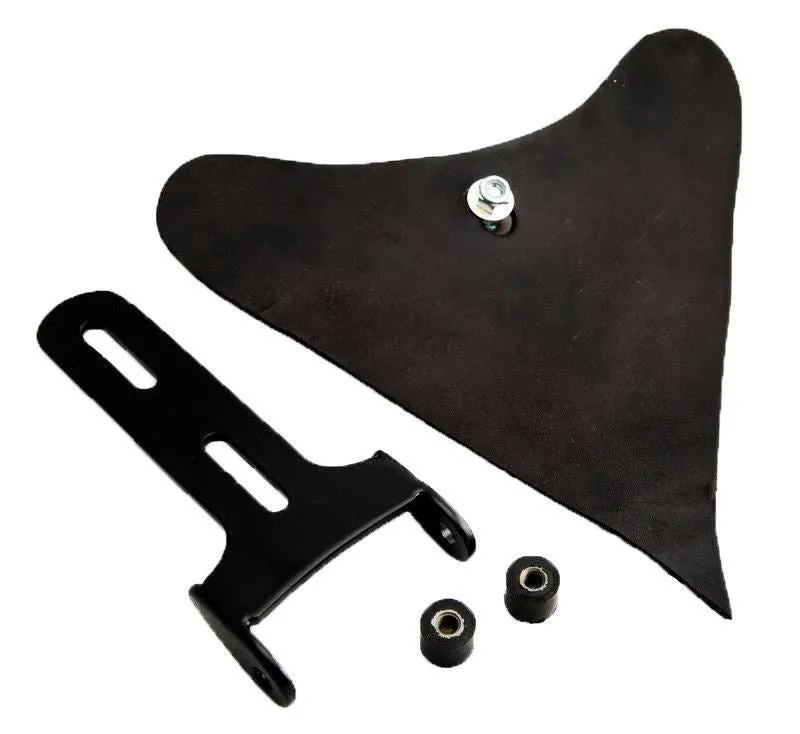 2010-2022 Spring Seat Sportster Brown Leather Harley Hand tooled Mounting Kit