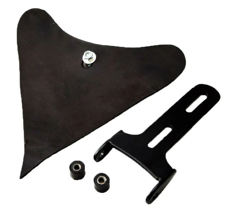 2010-2022 Spring Seat Sportster Brown Leather Harley Hand tooled Mounting Kit