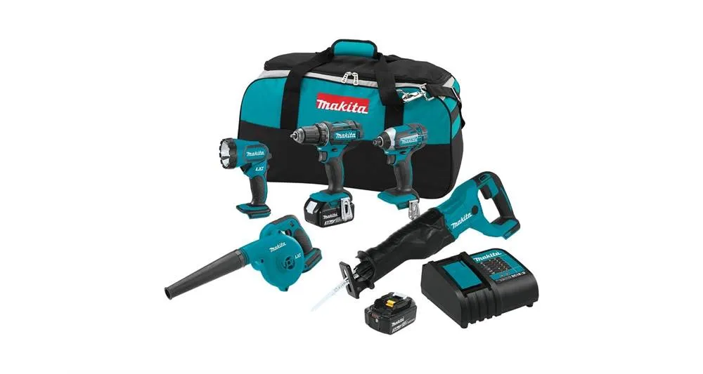 2020 Makita 18V LXT® 5-Pc. Combo Kit (XT506S)