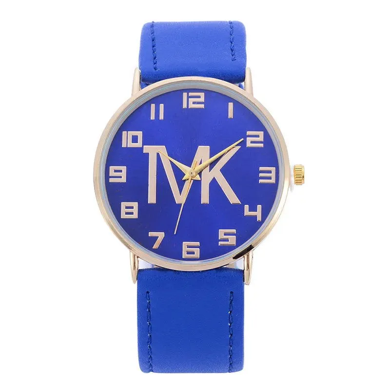 2023 New Women's Watches Fashion Luxury Brand TVK Leather Quartz Wristwatch Casual Clothing Accessories Reloj Mujer