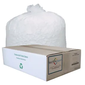 24 x 24 High Density Can Liners, 6 mic, Natural (1000/cs)