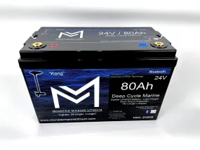 24V 80Ah Lithium Bluetooth Marine Trolling Battery "Kong"