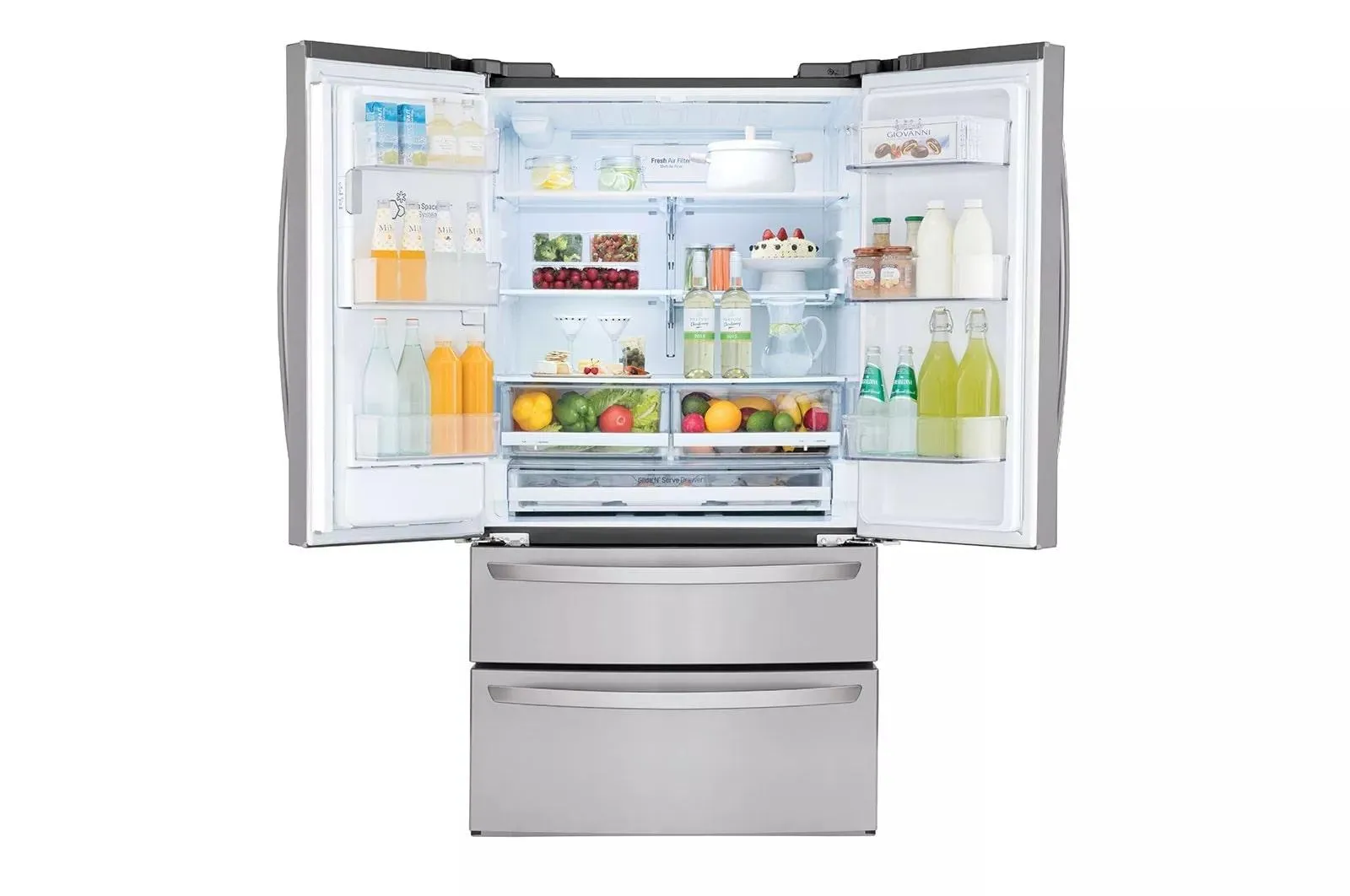 28 cu.ft. Smart wi-fi Enabled French Door Refrigerator - (LMXS28626S)