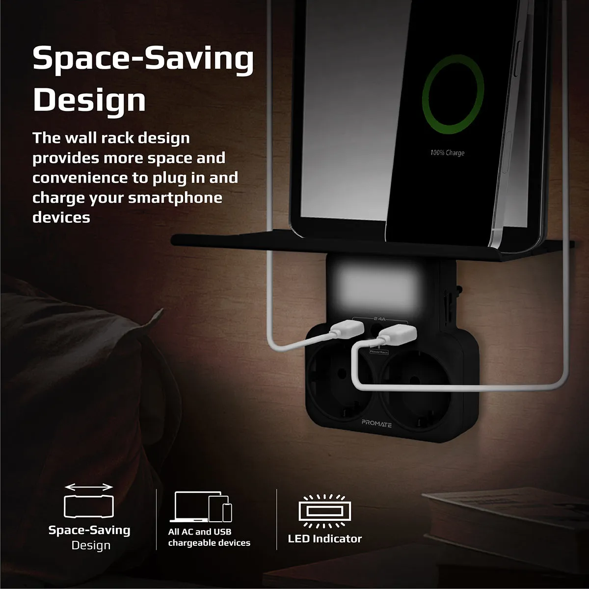 5-in-1 Wall-Mount Charging Station