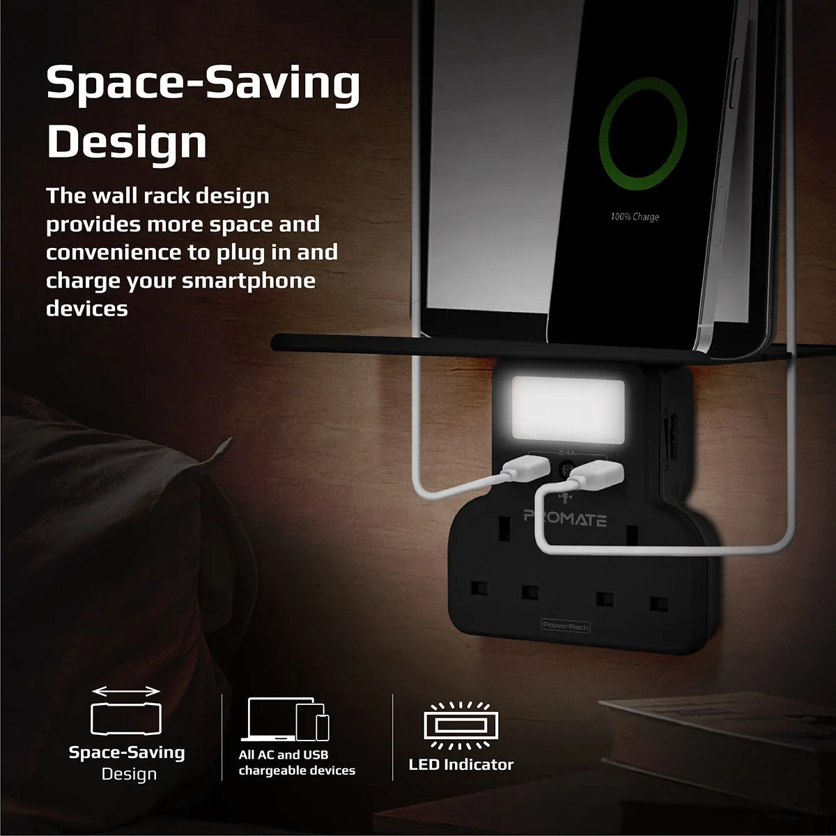 5-in-1 Wall-Mount Charging Station