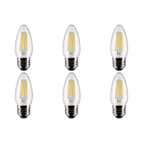 5.5W B11 LED - Clear - Medium base - 90 CRI - 2700K - 120V - 6-Pack