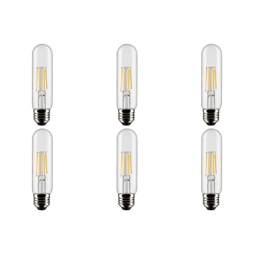 5.5W T10 LED - Clear - Medium base - 90 CRI - 2700K - 120V - 6PK