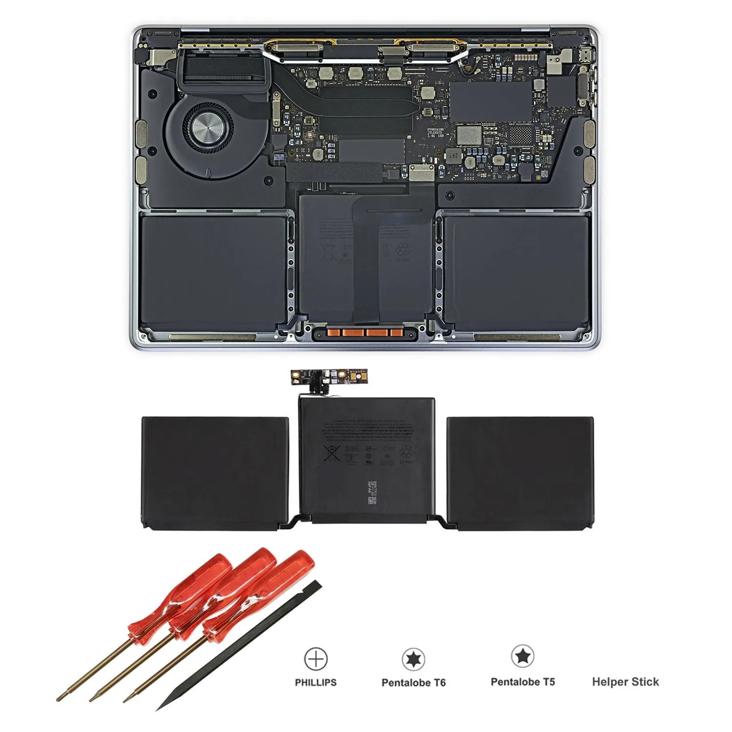 58.2Wh A2171 Battery for Mid 2019 Touch Apple MacBook Pro 13 A2159 EMC 3301 MUHN2LL/A MUHP2LL/A MUHQ2LL/A MUHR2LL/A MUHR2LL/B Apple Battery A2171