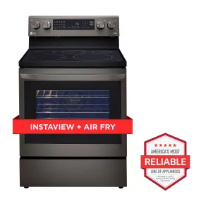 6.3 cu ft. Smart Wi-Fi Enabled True Convection InstaView(R) Electric Range with Air Fry - (LREL6325D)