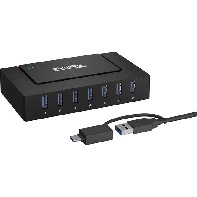 7 Port USB Charging Hub for Laptops with USB-C or USB 3.0 USBC-HUB7BC