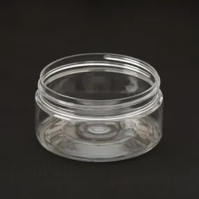 8 oz Clear Shallow Jar with 89-400 Neck