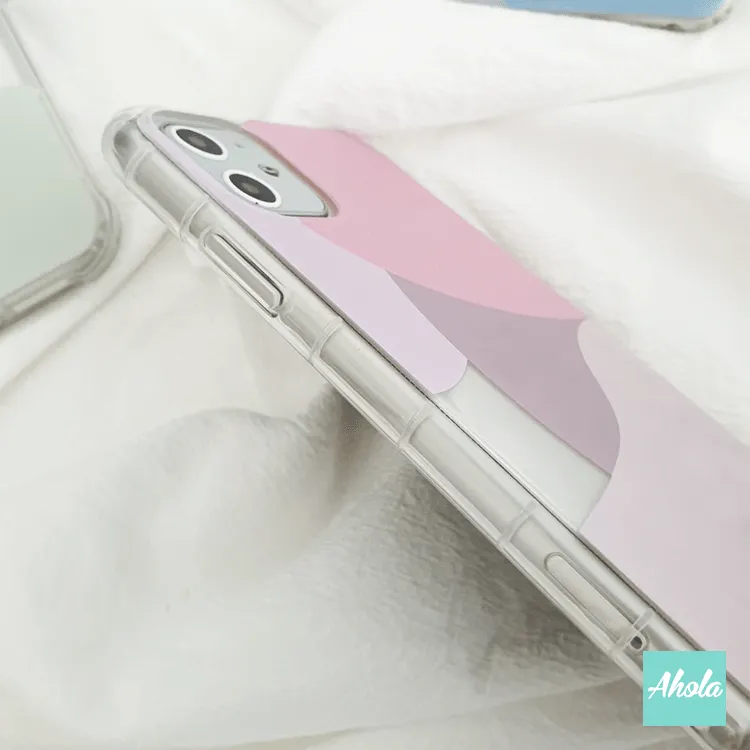 【Abstract Shapes】Soft TPU transparent phone case  抽象形狀名字透明電話軟殼