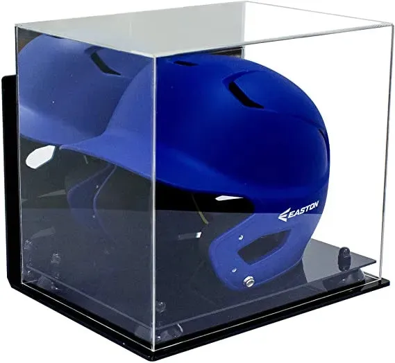 Acrylic Baseball Batting Helmet Display Case - Mirror Wall Mounts (V22/A012)