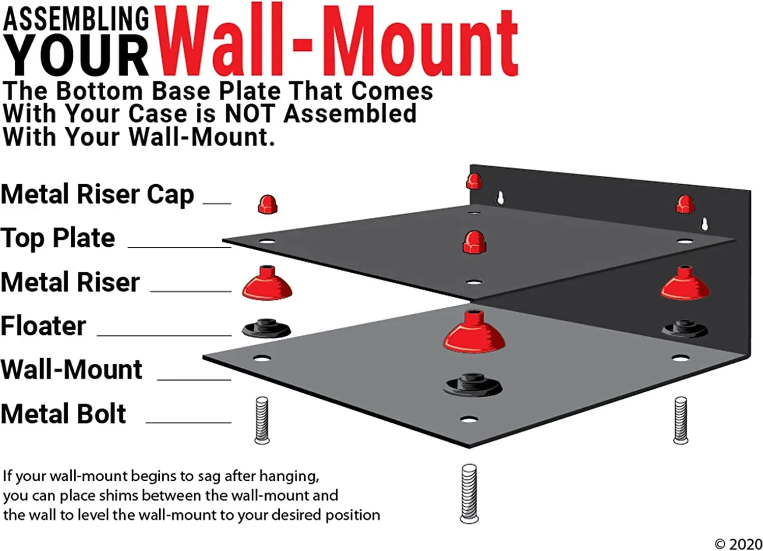 Acrylic Baseball Batting Helmet Display Case - Mirror Wall Mounts (V22/A012)