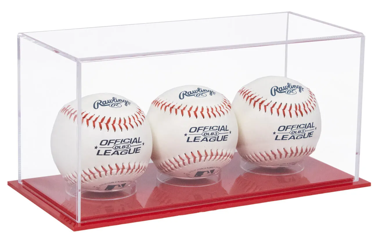 Acrylic Baseball, Lacrosse or Tennis Ball Display Case