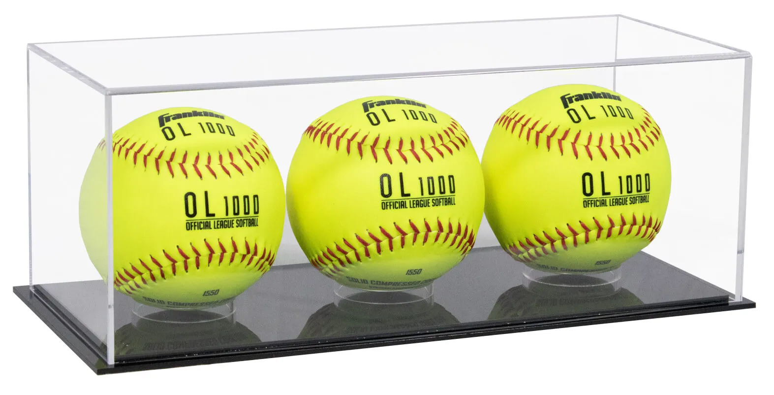 Acrylic Baseball, Lacrosse or Tennis Ball Display Case