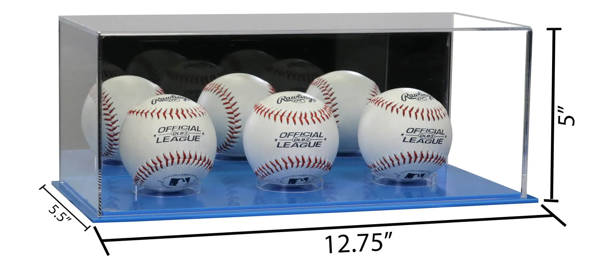 Acrylic Baseball, Lacrosse or Tennis Ball Display Case