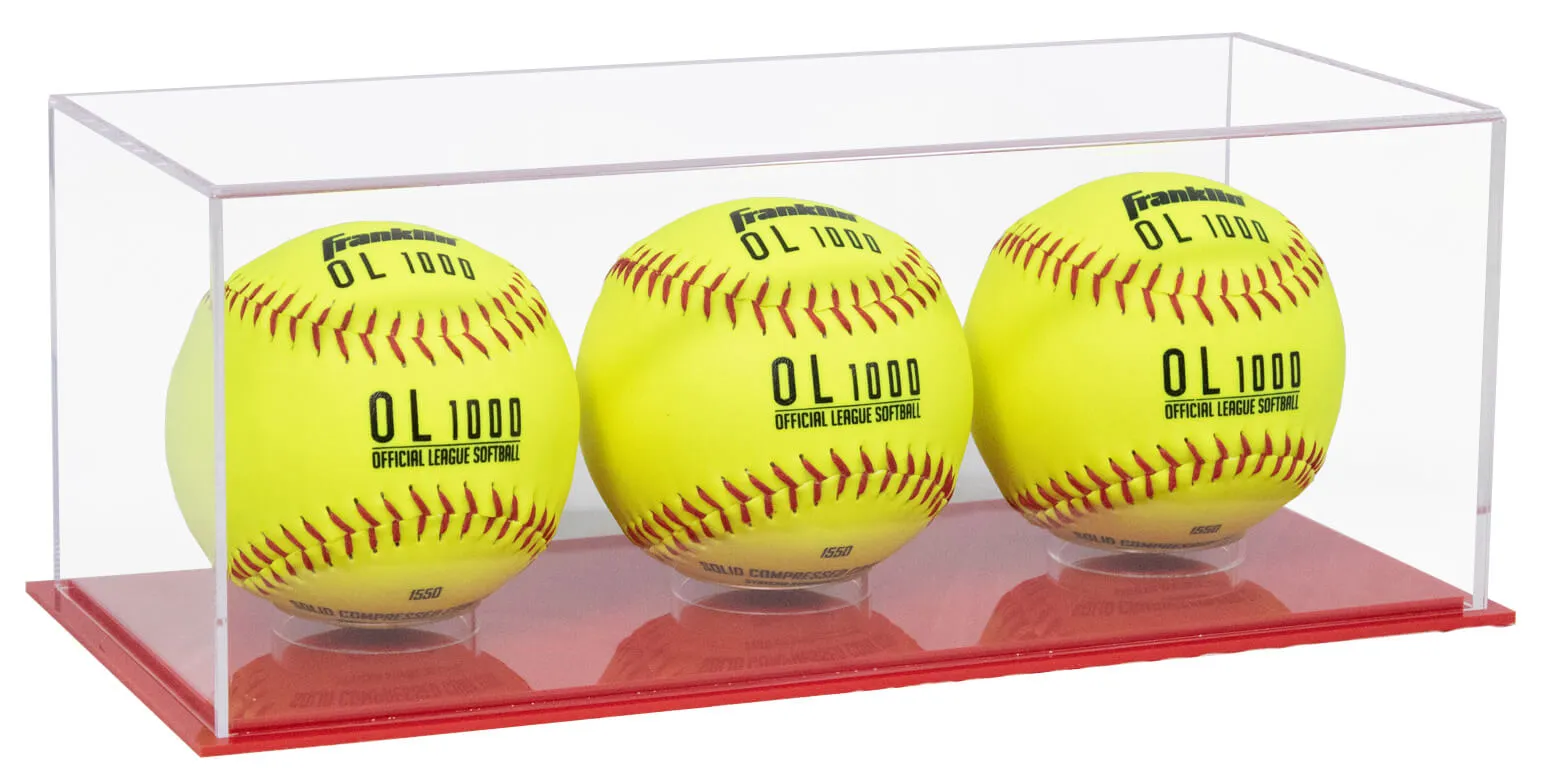 Acrylic Baseball, Lacrosse or Tennis Ball Display Case