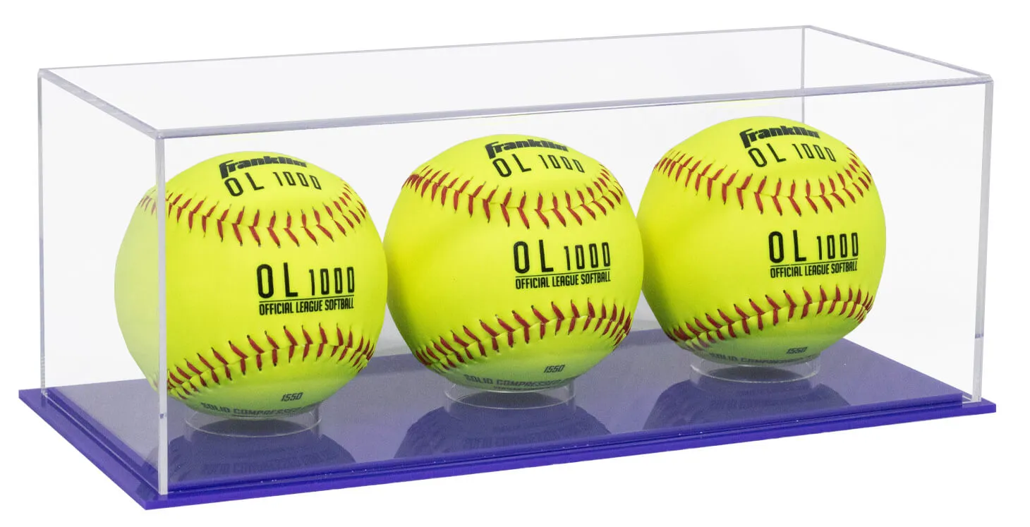 Acrylic Baseball, Lacrosse or Tennis Ball Display Case