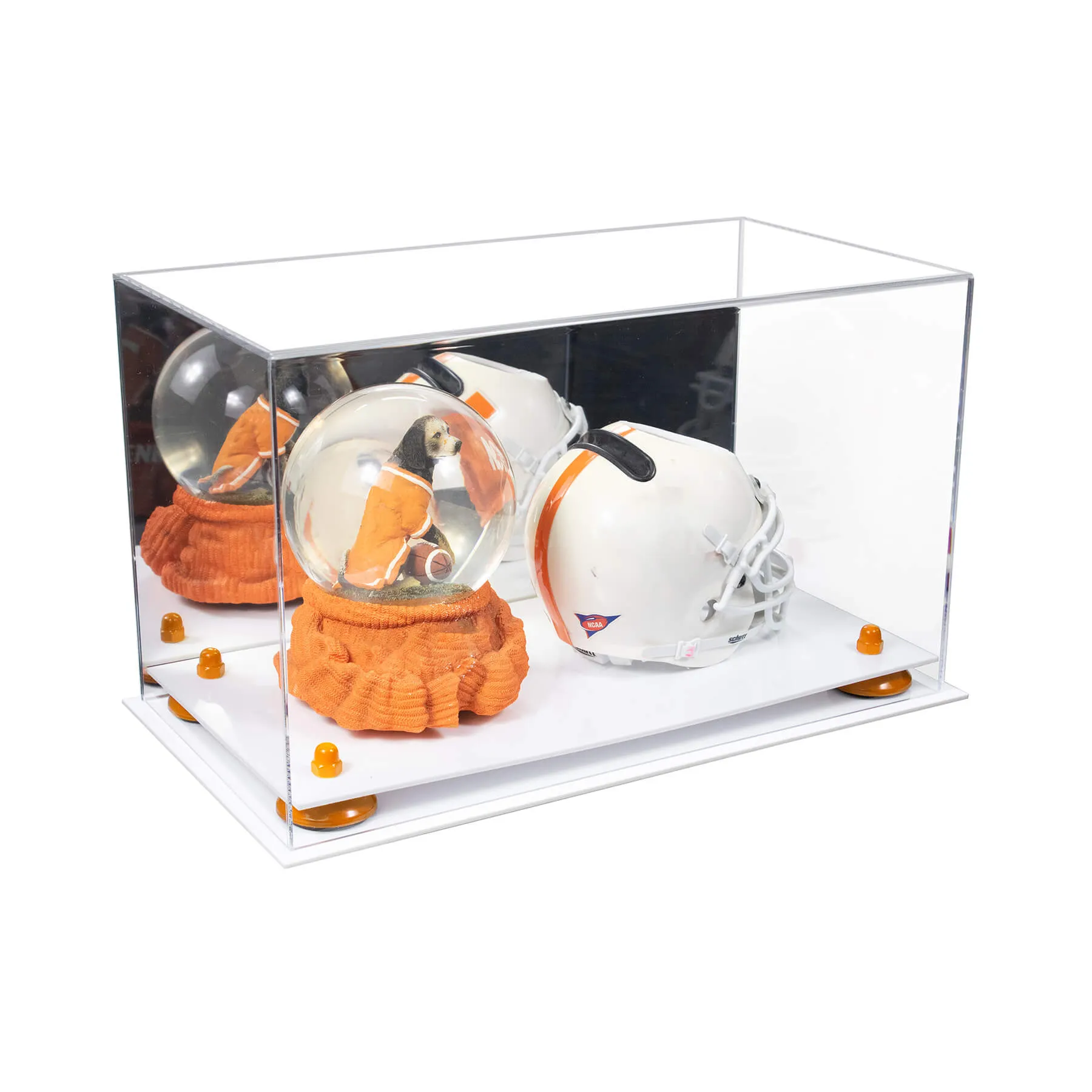 Acrylic Versatile Display Case 15 X 8 X 9  - Mirror No Wall Mount (V11/A013)