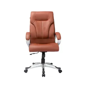 Adiko High Back Executive Revolving Office Chair in TAN