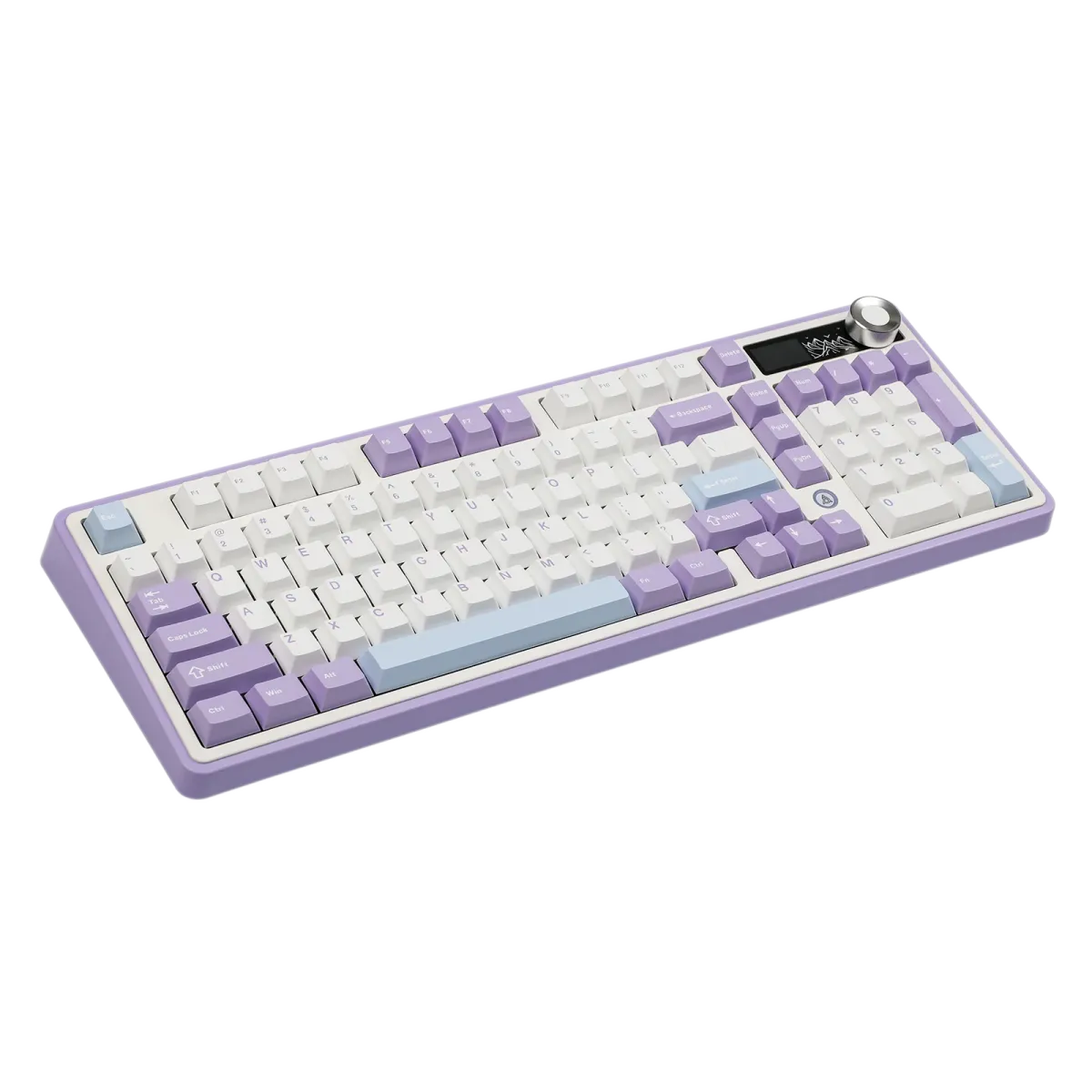 Ajazz AK980 Purple-White-Blue Mechanical keyboard With Screen RGB Wired&Wireless (Maillard switch)