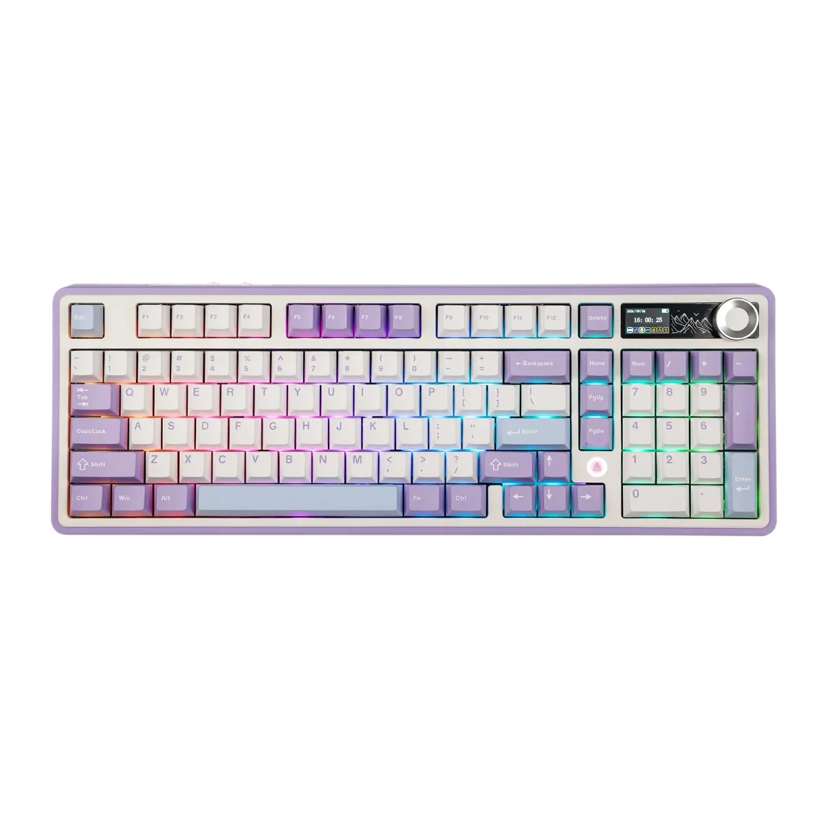 Ajazz AK980 Purple-White-Blue Mechanical keyboard With Screen RGB Wired&Wireless (Maillard switch)