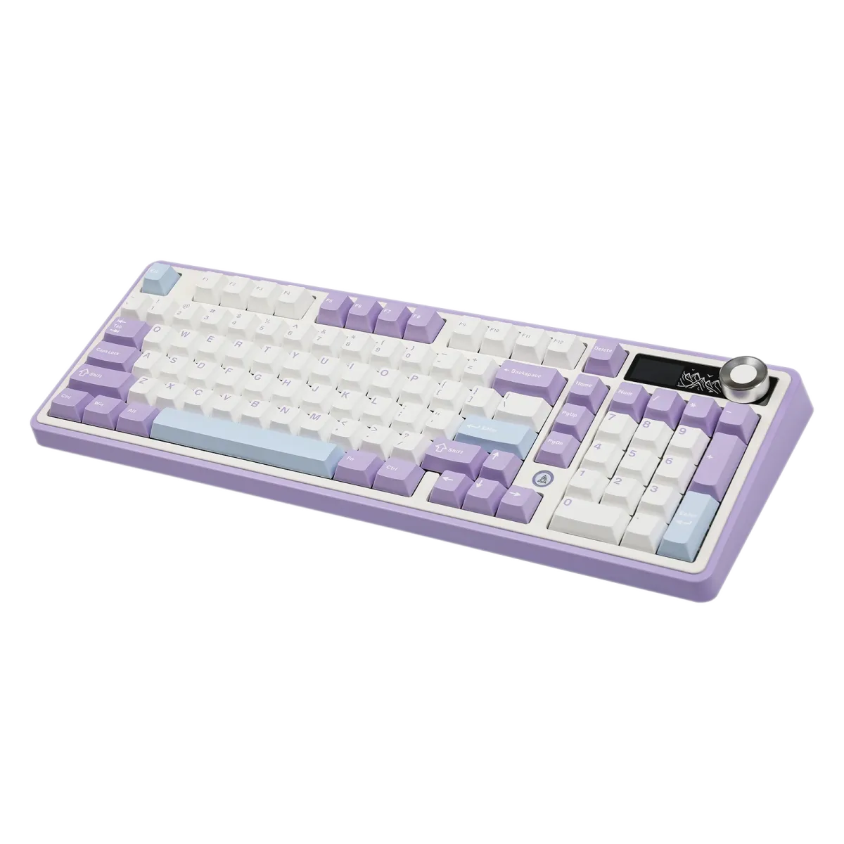 Ajazz AK980 Purple-White-Blue Mechanical keyboard With Screen RGB Wired&Wireless (Maillard switch)