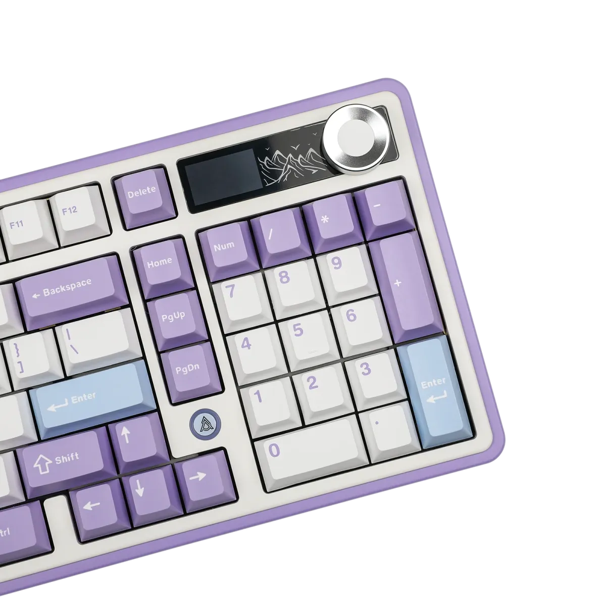 Ajazz AK980 Purple-White-Blue Mechanical keyboard With Screen RGB Wired&Wireless (Maillard switch)