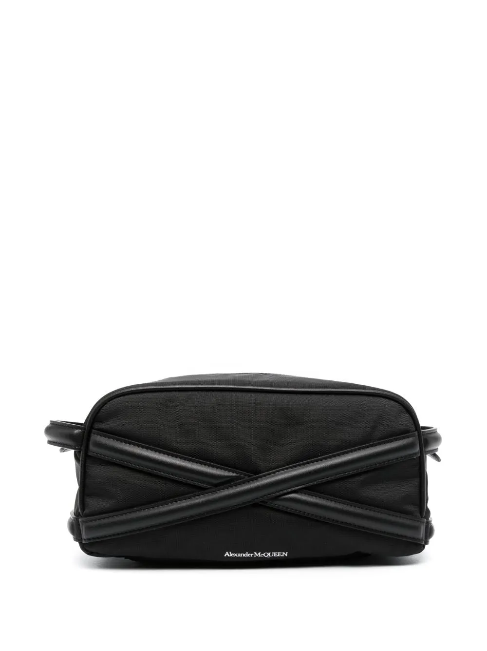 ALEXANDER MCQUEEN Men's Black 'Harness Beauty Case' for FW23