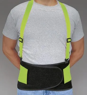 Allegro® Economy Hi-Viz Back Supports, Small, Lime Green, 7178-01