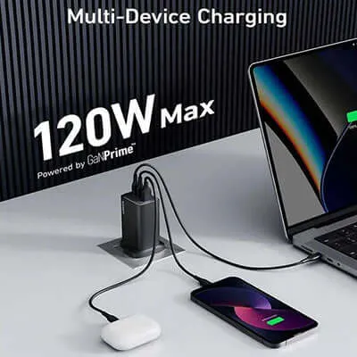 Anker Charger 737 Powerport 120W USB C Gan Charger