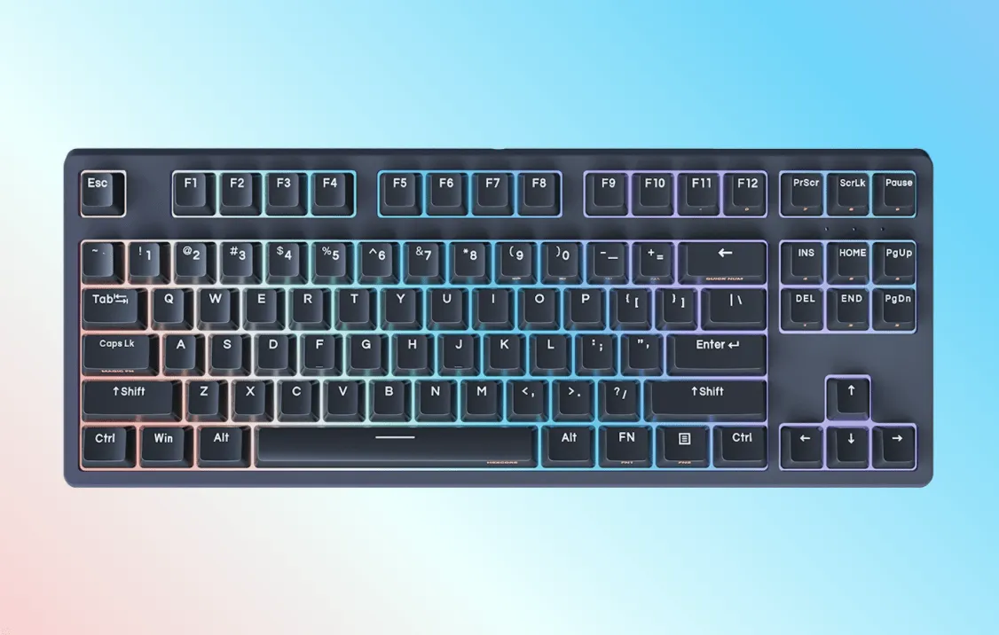 Anne Classic D87 RGB 87 Keys RGB Single Mode Wired Mechanical Keyboard