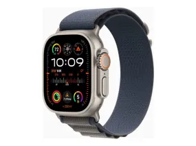 Apple Watch Ultra 2 - 49 Mm - Titanium - Smart Watch With Alpine Loop - Textile - Blue - Band Size: M - 64 Gb - Wi-Fi, L