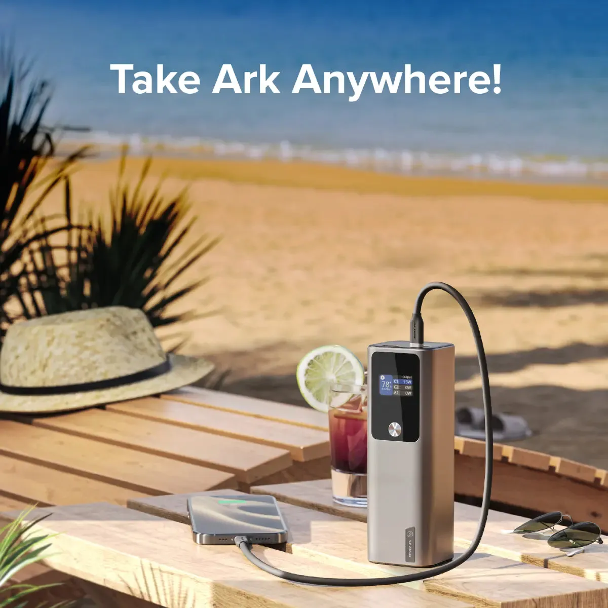 Ark 27,000mAh Power Bank with 140W USB-C Charging