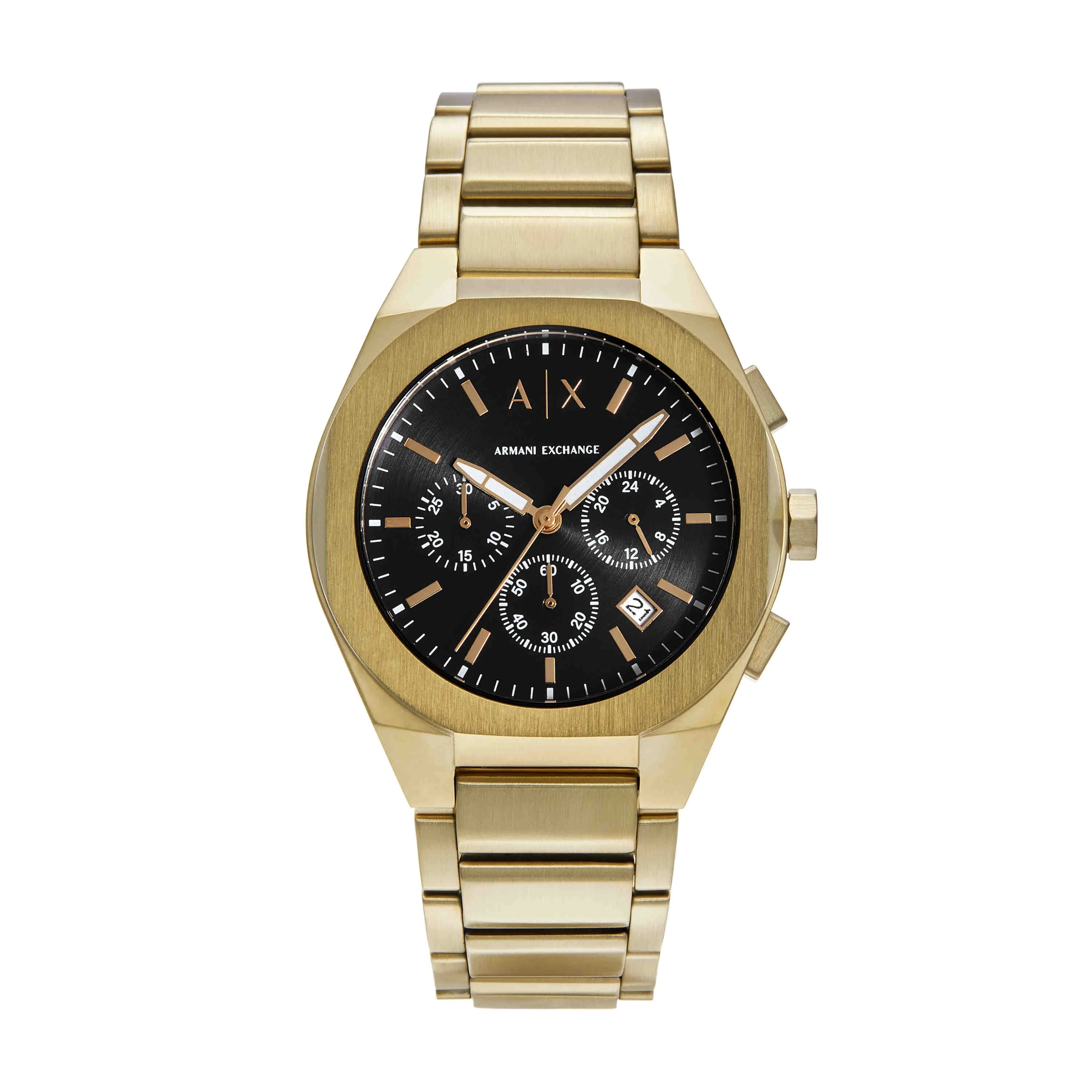 Armani Exchange Gold Tone Chronograph Watch AX4180