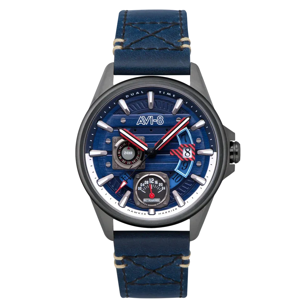 AVI-8 Hawker Harrier Farley Blue Mens Watch AV-4098-03