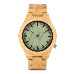 B22 Men's Bamboo Wood Wristwatch Ghost