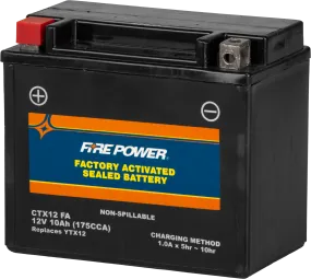 BATTERY CTX12 SEALED FACTORY ACTIVATED