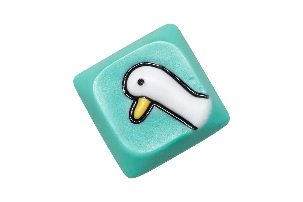 Big Goose Resin Artisan Keycap Low Profile Keycap for Low Profile MX Stem Mechanical Keyboard Handmade Novlty Keycap