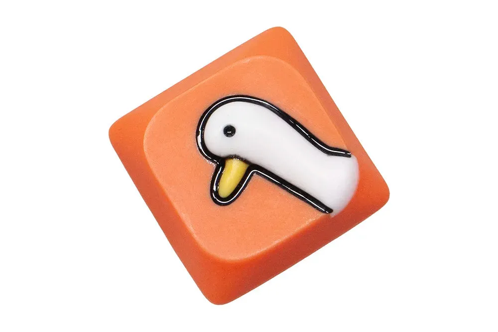 Big Goose Resin Artisan Keycap Low Profile Keycap for Low Profile MX Stem Mechanical Keyboard Handmade Novlty Keycap