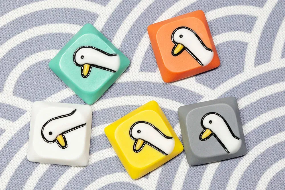 Big Goose Resin Artisan Keycap Low Profile Keycap for Low Profile MX Stem Mechanical Keyboard Handmade Novlty Keycap