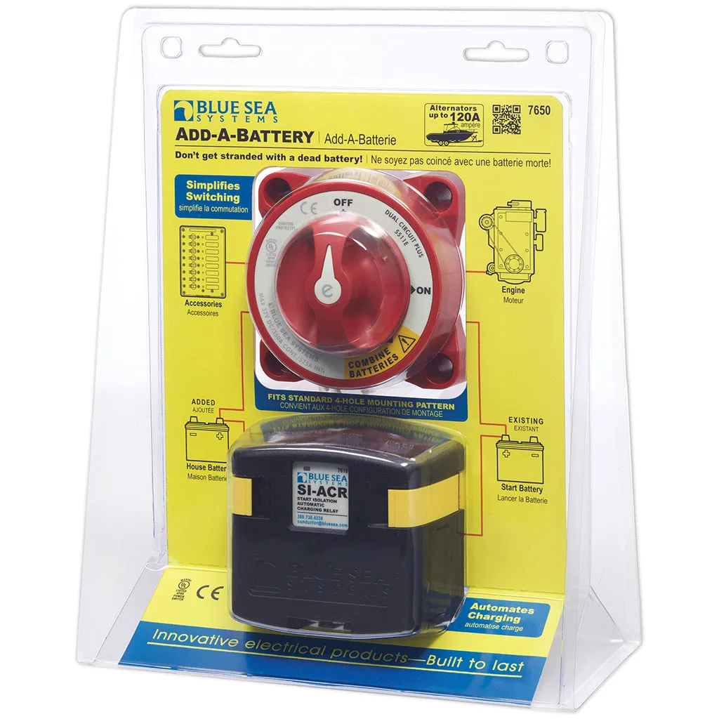 Blue Sea System Add-A-Battery Kit