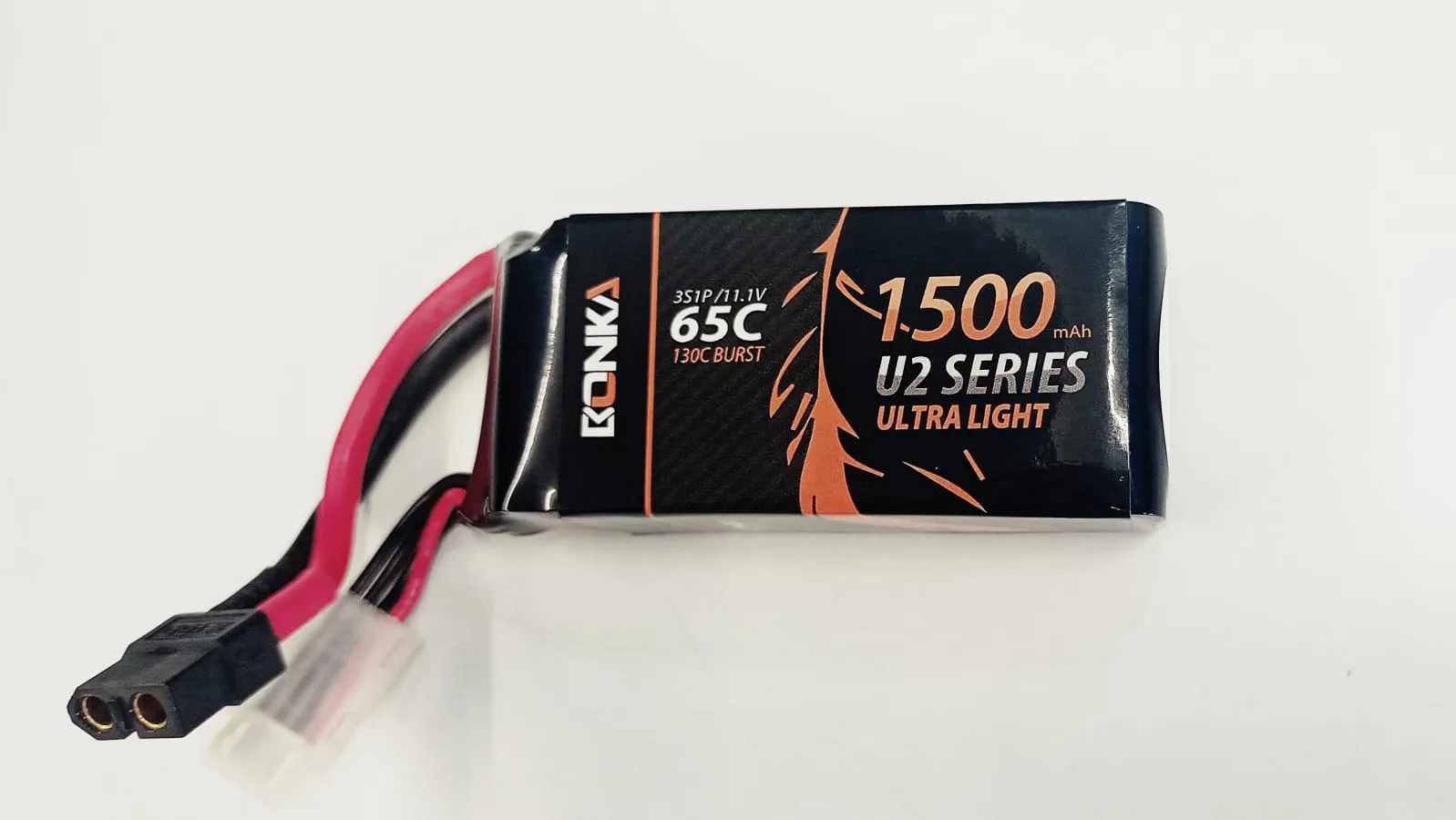 Bonka 1500mAh 65C 3S1P 11.1V  GR Ultra Light U2 Series Lipo Battery