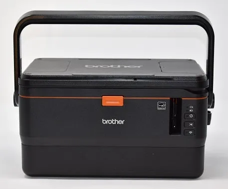 Brother P-Touch Wireless Transportable Desktop Labeling System, USB, WiFi, PC/Mobile-connectable Labeler, QWERTY Keyboard, Thermal Transfer - PT-E800W