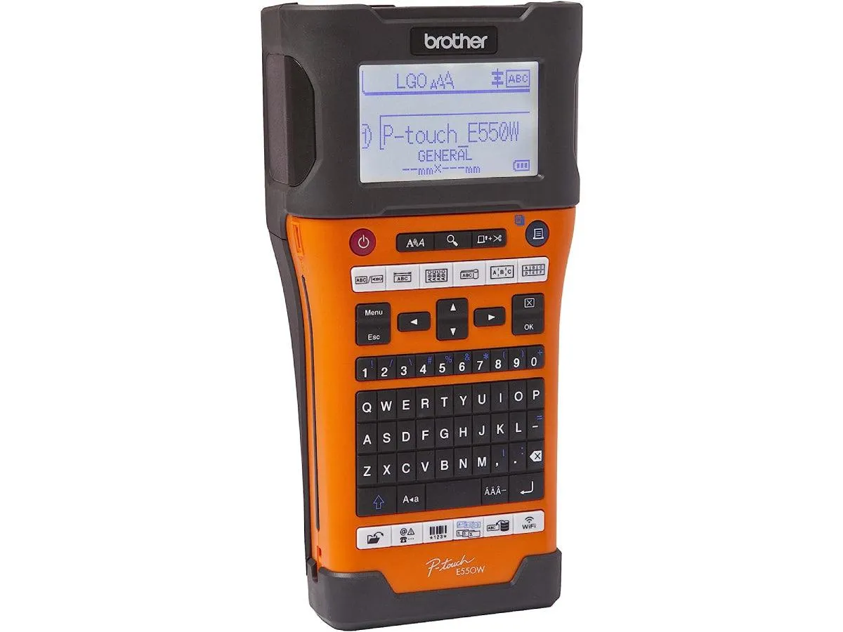 Brother PTE-550WVP Industrial Label Printer with USB/Wireless Connectivity/Auto Cutter