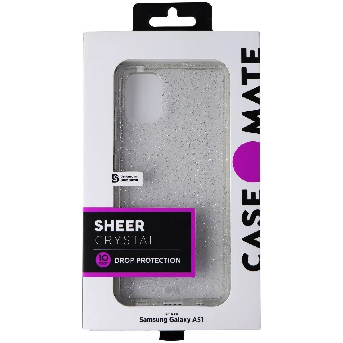 Case-Mate Sheer Crystal Series Case for Samsung Galaxy A51 - Clear/Glitter