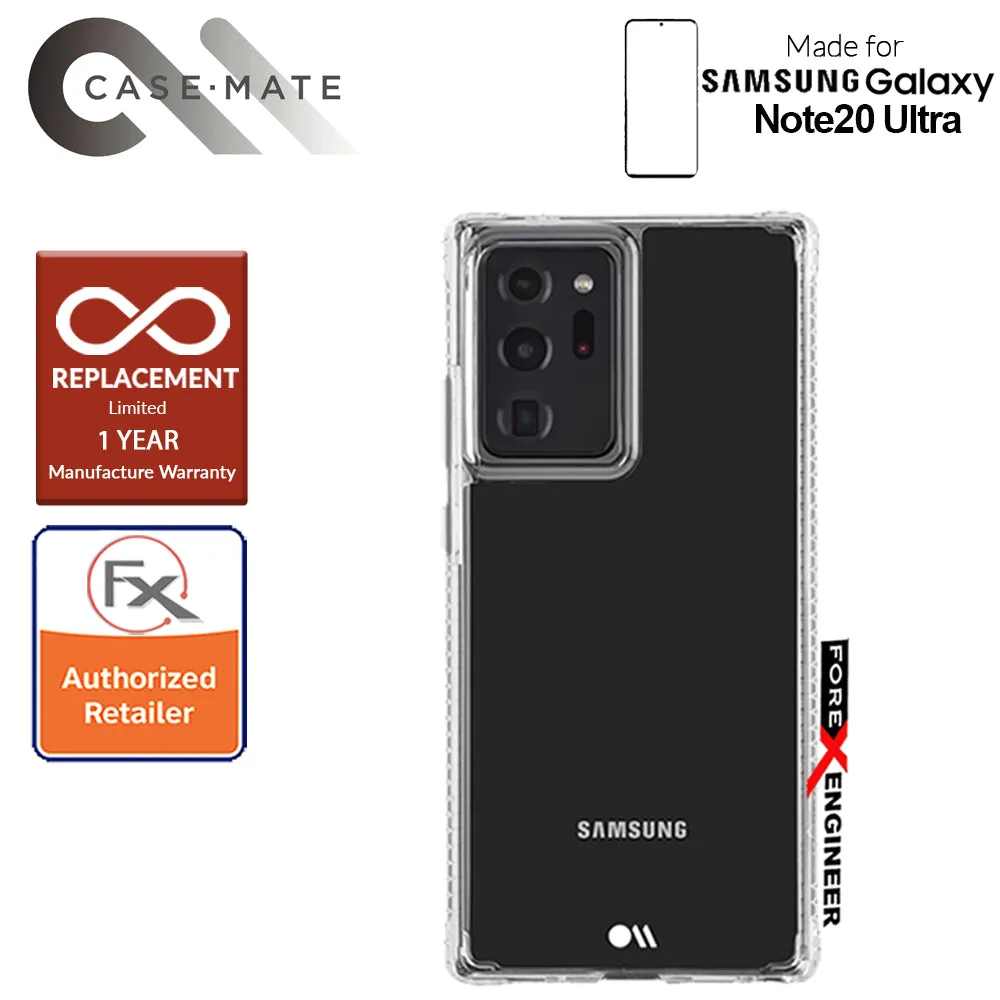 Case Mate Tough Clear Plus for Samsung Galaxy Note 20 Ultra 5G 2020 - with Micropel antimicrobial protection ( Clear ) ( Barcode : 846127195287 )